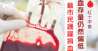 血存量仍然偏低　紅十字會籲市民踴躍捐血