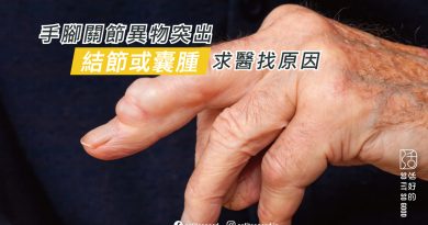 手腳關節異物突出