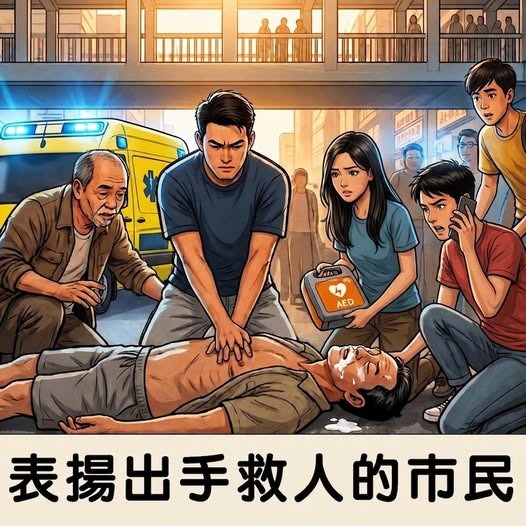 消防表揚出手救人的市民