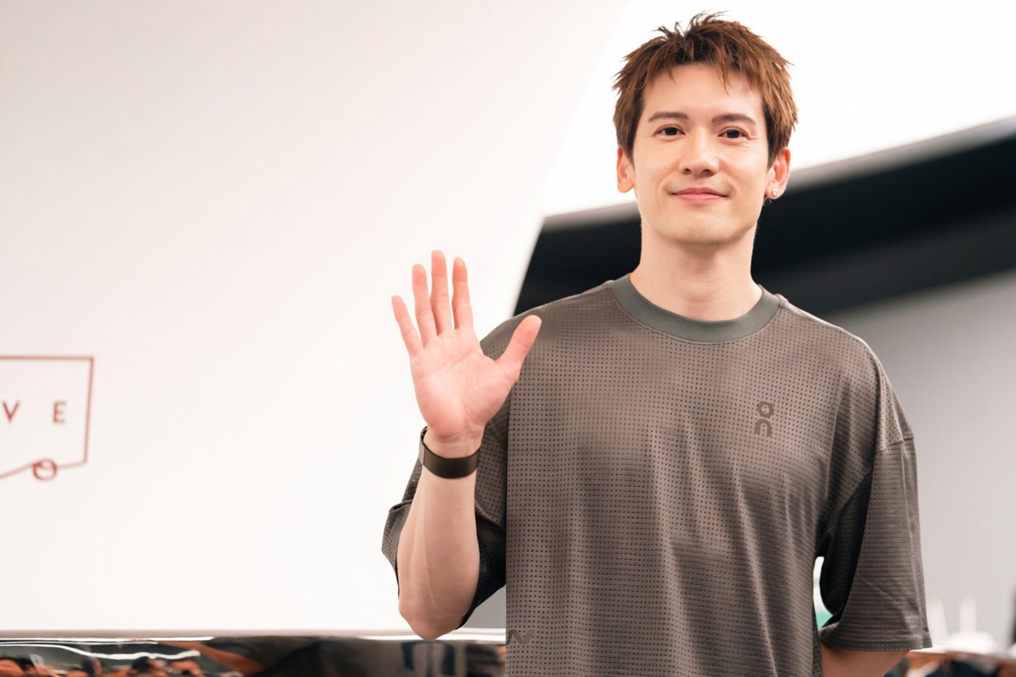 著名歌手及演員關智斌(Kenny)分享比賽心得,並呼籲公眾踴躍支持博愛慈善跑。